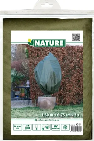 Koop vandaag | Winterafdekhoes 75cmx1,5m groen 2 stuks