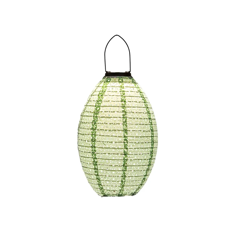 Voeg toe aan winkelwagen | Solar lampion 22x32cm sage groen / marrakesh
