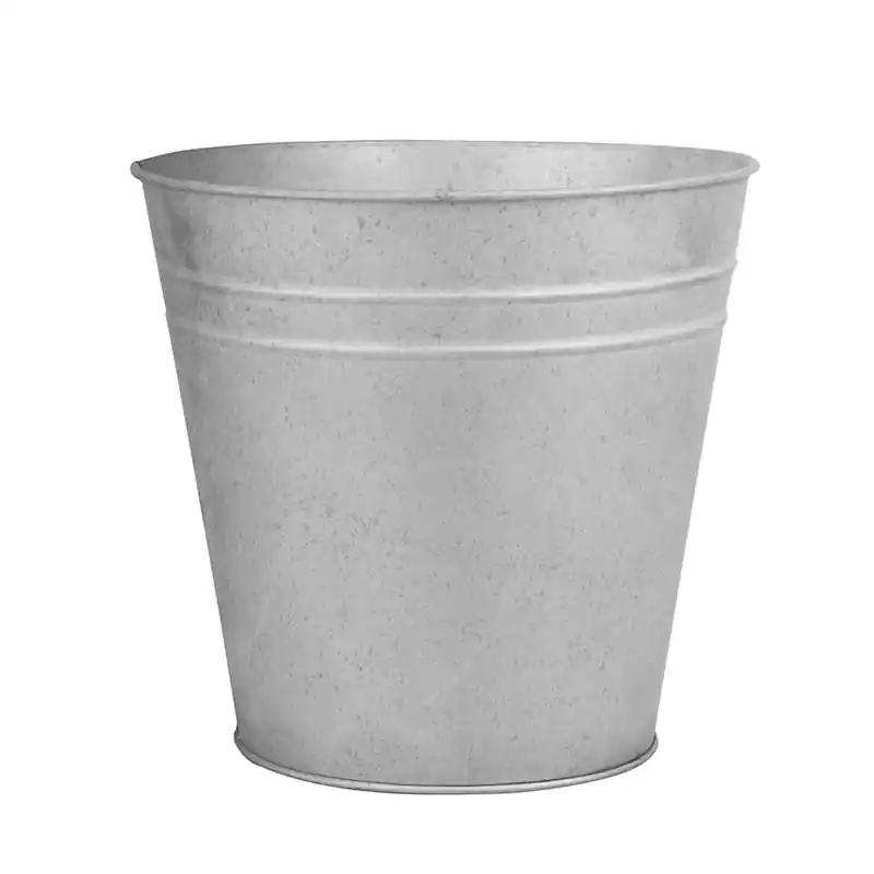 Oud zink bloempot 14 cm | Spoedlevering