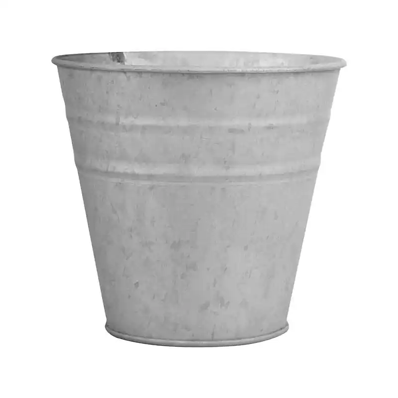 Oud zink bloempot 9 cm - Deal