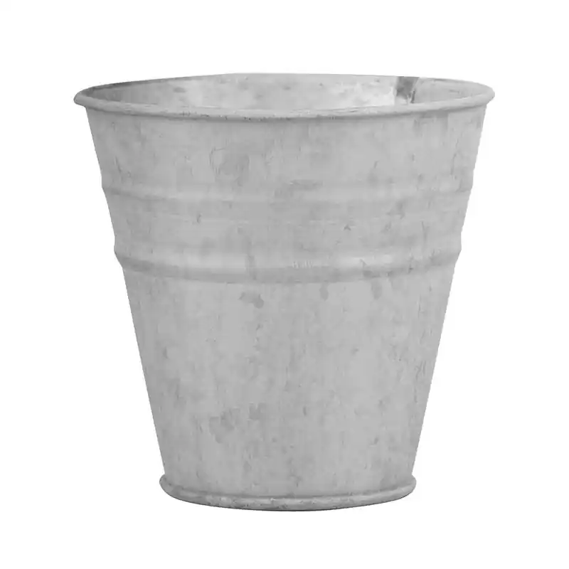Oud zink bloempot 12 cm | Erg populair