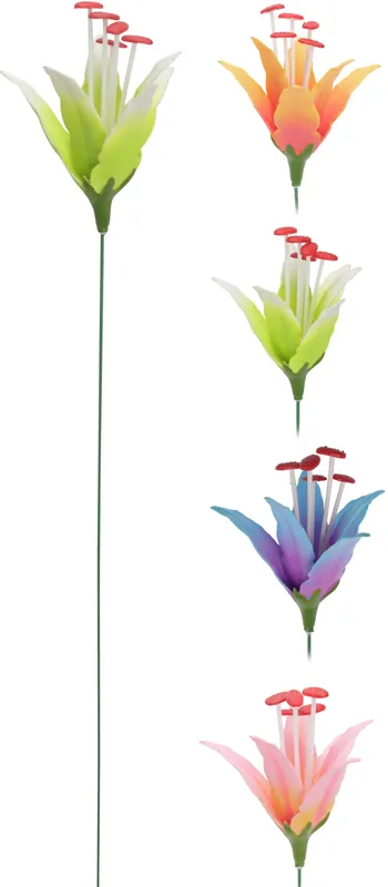 Tuinprikker lelie 73cm - 4ass | Nu beschikbaar