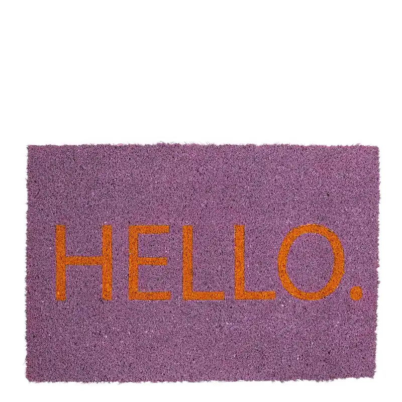 Populair bij klanten | Deurmat hello - l60xb40xh1,5cm