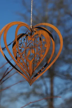 Verlaagde prijs | Tuinsteker hartje windspinner