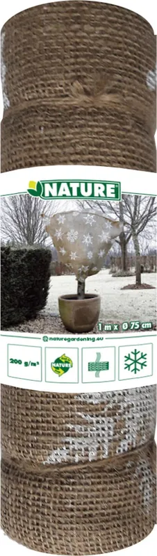 Wees er snel bij - Jutehoes H100xØ75cm naturel met aantrekkoord