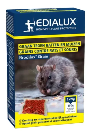 Brodilux Grain - Graan tegen ratten en muizen | Direct beschikbaar