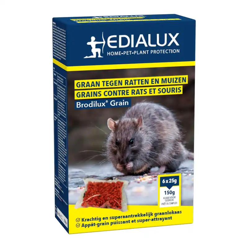Brodilux Grain - Graan tegen ratten en muizen | Direct beschikbaar