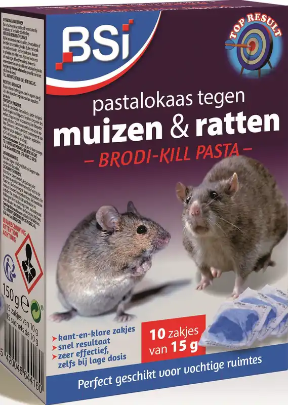 Pastalokaas tegen ratten en muizen Brodi-Kill - Populair
