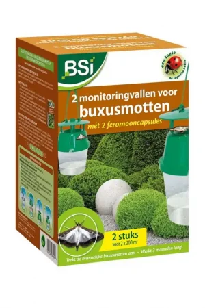 2 buxusmottenvallen en 2 feromooncapsules | Lage prijs