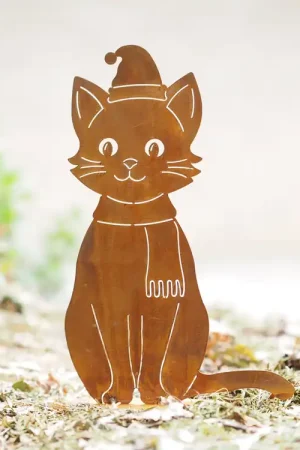 Populair bij klanten - Kat met sjaal en kerstmuts op basis
