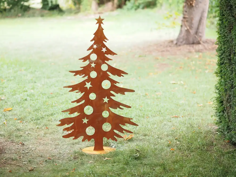 Denneboom op basis om kerstballen in te hangen - large | Koop vandaag