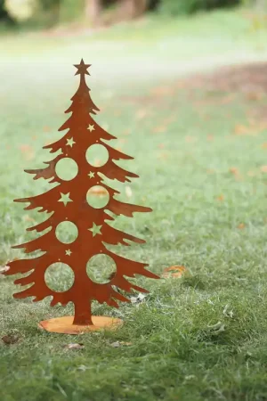 Denneboom op basis om kerstballen in te hangen - medium - Superprijs