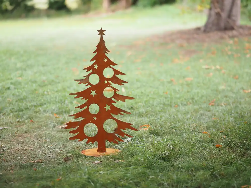 Denneboom op basis om kerstballen in te hangen - medium - Superprijs
