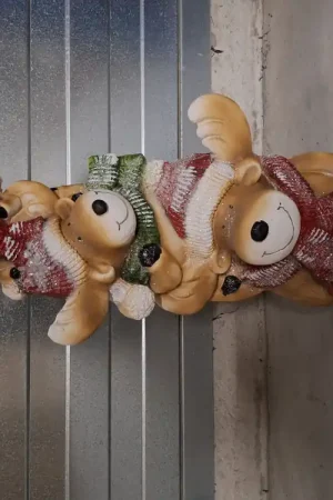 3 rendieren op elkaar met lichtjes - Nieuwe release