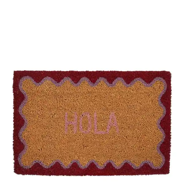 Deurmat hola rood - l60xb40xh1,5cm - Nog enkele stuks