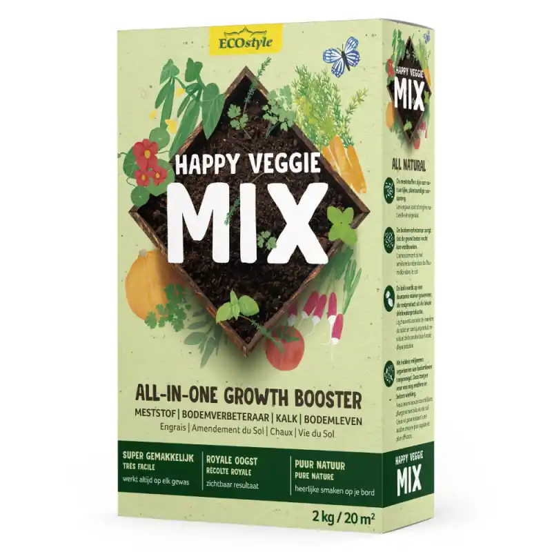 Happy Veggie mix - All-in-one growth booster voor je moestuin - Sale