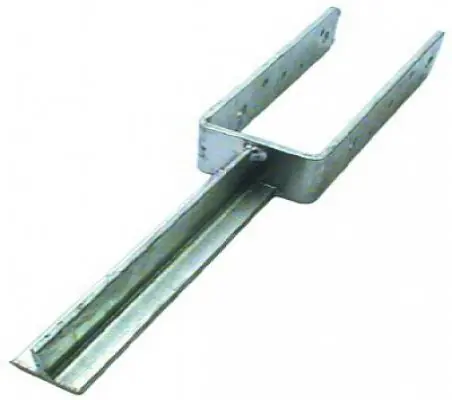 U-pergoladrager RVS paalhouder 91mm - Prijs verlaagd