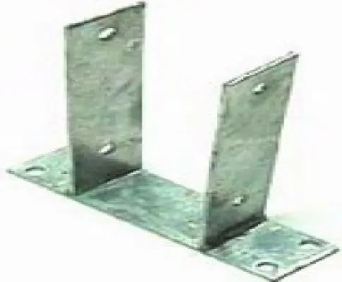 Veel gekozen - U-pergoladrager paalhouder op plaat 121mm