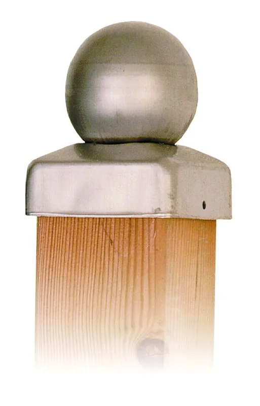 Paalornament paalkappen rvs bol 91mm - Nieuw product