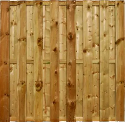 Schutting tuinscherm 15 planks 180x180cm - Premium