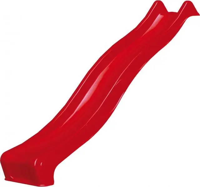 Extra korting - Glijbaan tuin rood 300cm voor houten speeltoestellen