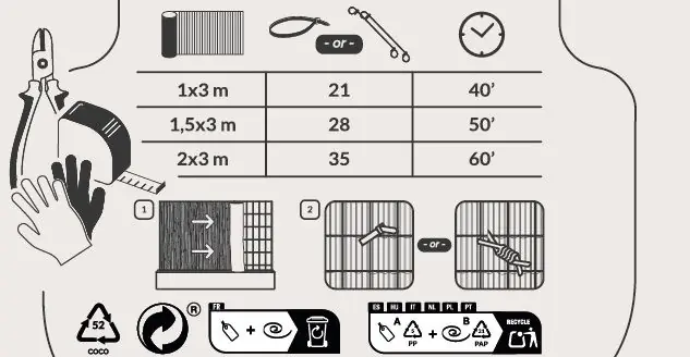 Heidematten tuinschermen heidemat 2x5m (600gr/m2) 55% | Lage prijs