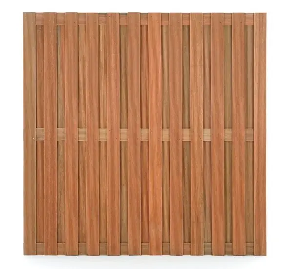 Koopje - Schutting hardhout tuinscherm recht 180x180cm