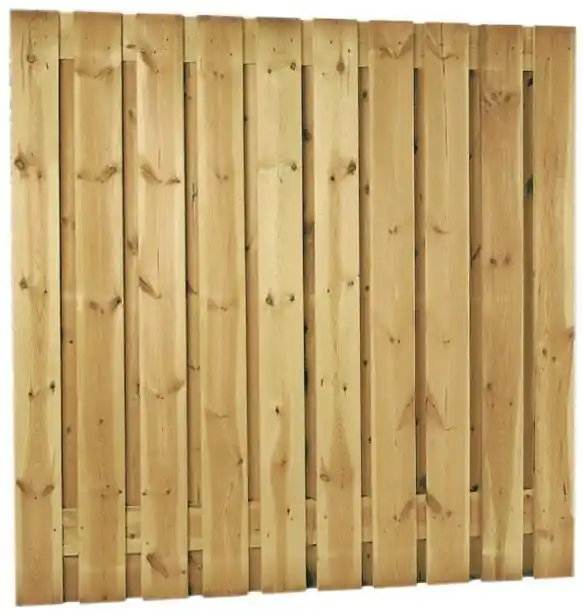 Schutting tuinscherm 19 planks 180x180cm | Nieuwe release