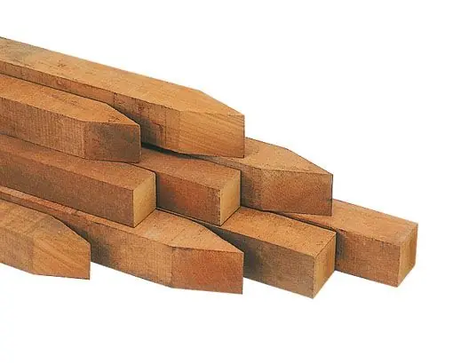 Hardhouten palen Azobe 7x7x250cm - Wees er snel bij