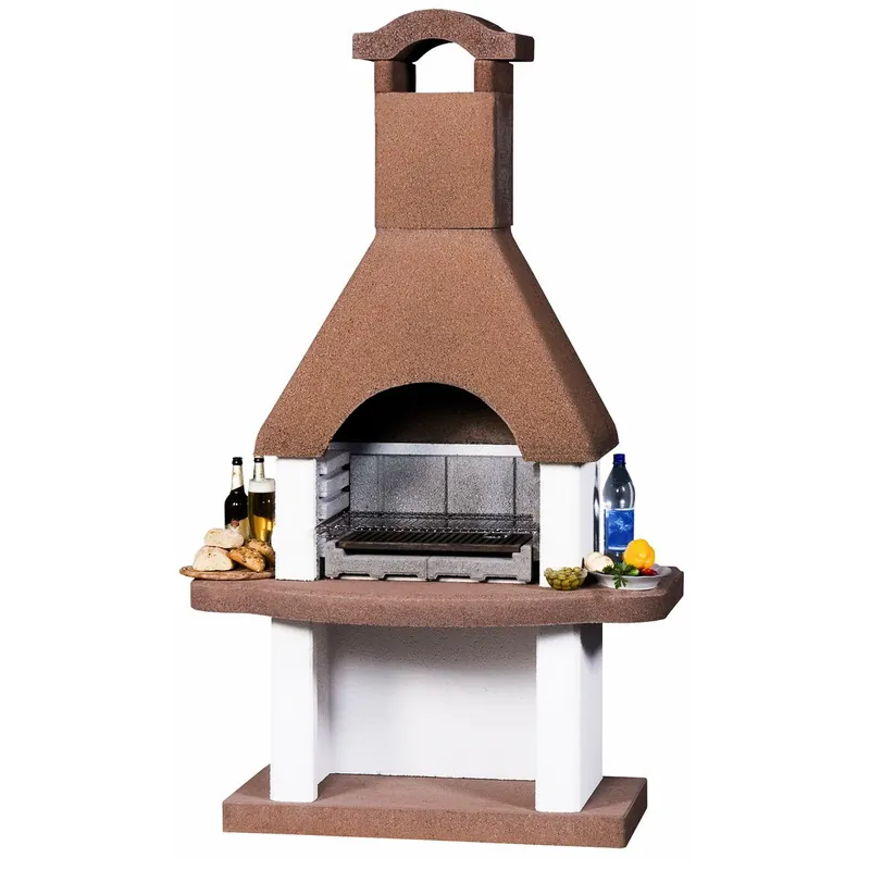 Rechtstreeks uit de fabriek | Barbecue beton houtskool bbq nr. 5 (200x120x65cm/430kg)