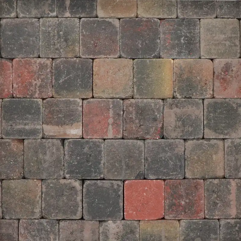 Fabrieksprijs | Trommelstenen of koppelstones bont 10x10x6cm (m2)