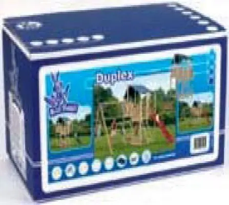 Houten speeltoestellen houten schommel speeltoren bouwdoos Duplex - Deal