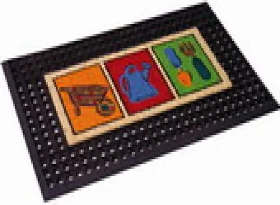 Direct kopen - Deurmat Tuin rubber 40x60cm