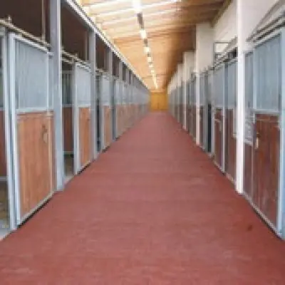 Stalmatten staltegels paardenstal rood 100x100cm - Veilig betalen