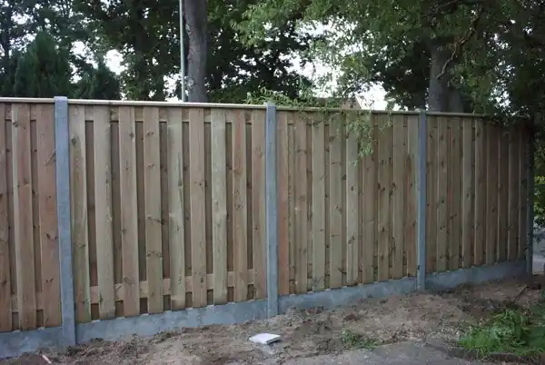 Hout beton schutting 200x190cm15 planks complete set - Scherp geprijsd