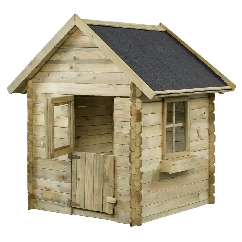 Houten speelhuisje Pim 150x125x150cm - Direct van de fabrikant