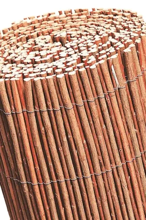Zolang de voorraad strekt | Wilgenmatten rood 2x3m tuinscherm wilgenrol