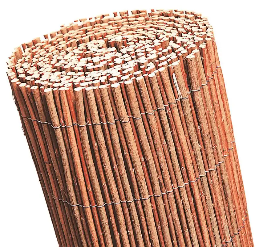 Zolang de voorraad strekt | Wilgenmatten rood 2x3m tuinscherm wilgenrol