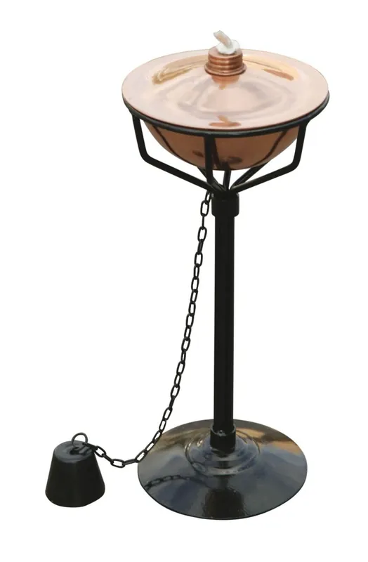 Voeg toe aan winkelwagen | Tafelfakkel tuinfakkel koper staal 30cm