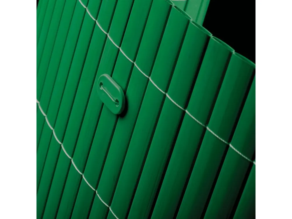 Tijdelijk aanbod - Tuinscherm tuinafscheiding balkonscherm kunststof PVC groen 1x5m