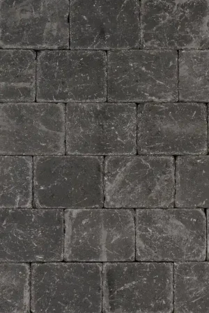 Actie - Trommelstenen of koppelstones antraciet 15x20x6cm (m2)