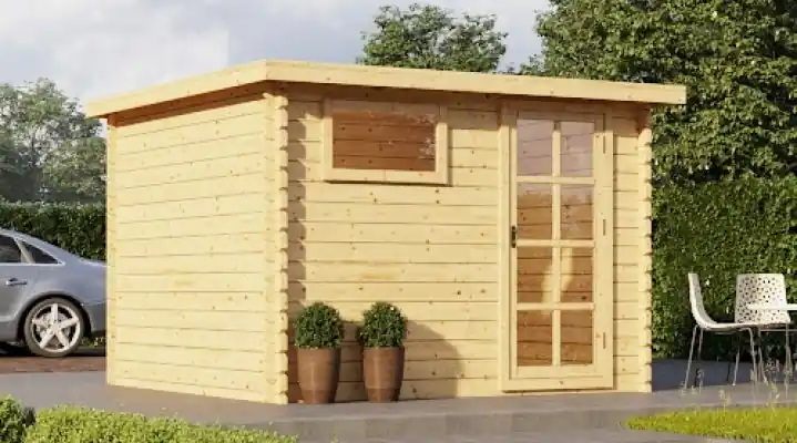 Spoedlevering | Houten tuinhuisje blokhut Hertford 300x200cm