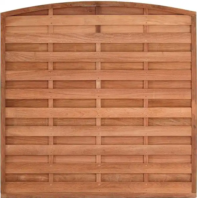 Schutting hardhout toog met kader 180x180cm | Op voorraad