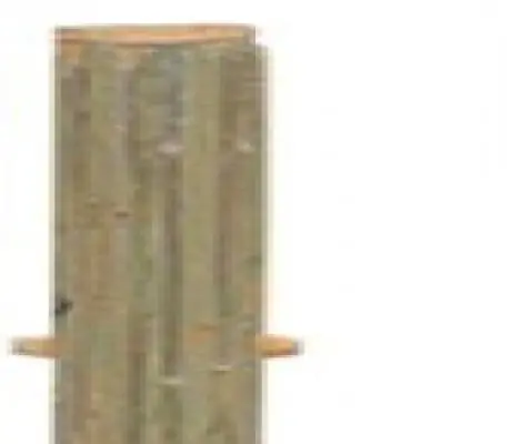 Bamboepaal tussenpaal bamboescherm tuinscherm ø8x200cm - Deal