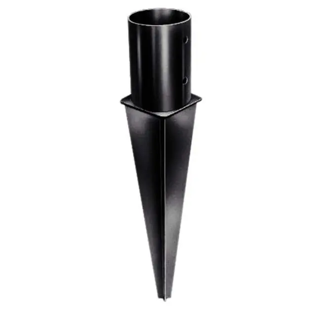 Paalhouder rond 121/900mm voor rondhout palisade - Mis het niet