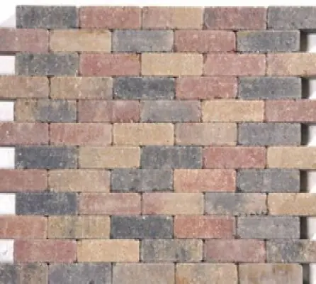 Waalformaat sierbestrating bont strak, 20x5x6cm, per m2 | Klantfavoriet