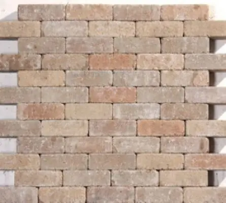 Waalformaat sierbestrating room strak, 20x5x6cm, per m2 | Beperkte voorraad