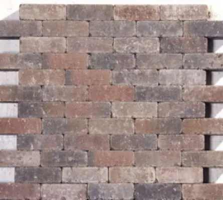 Vanaf nu beschikbaar - Waalformaat sierbestrating Oudbont strak, 20x5x6cm, per m2