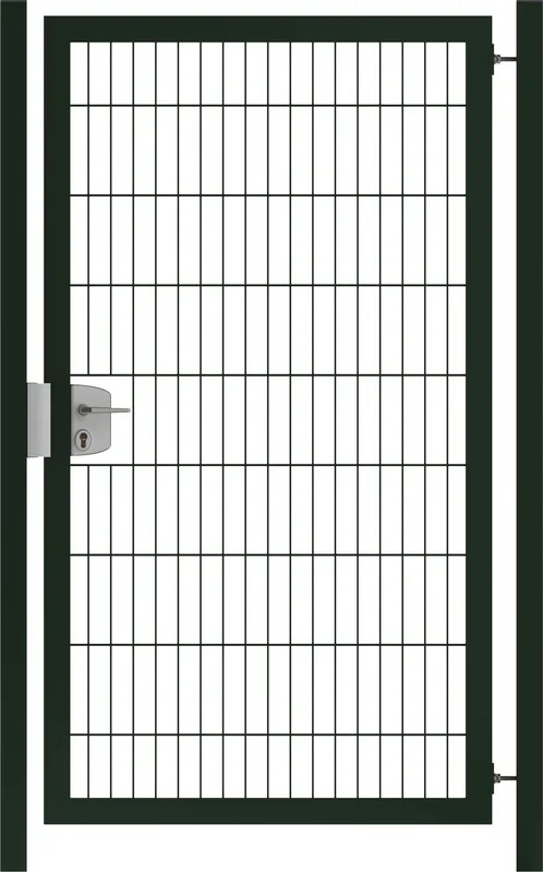 Nieuw product - Metalen Tuinpoort dubbelstaafmatten gepoedercoat 203cm hoog en 175cm breed