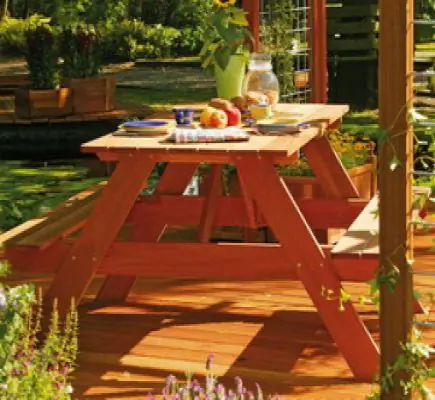 Picknicktafel hardhout bangkirai 75x155x160cm | Nieuw binnen